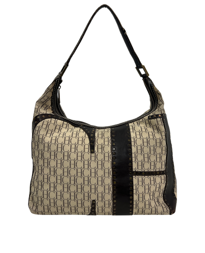 Hobo, 90&euro;, Bolso, Marrón, Animal - Piel/Tejido - General, Vista frontal